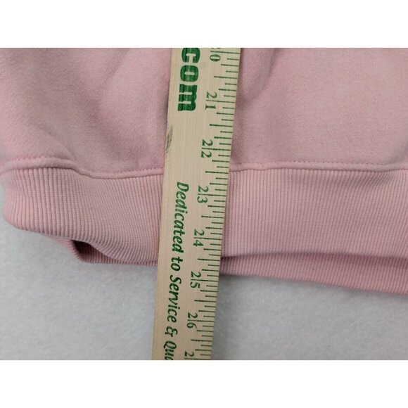 King Universal Women's Sweatshirt Size M Pink Crewneck Snowflake Tree - Picture 10 of 13